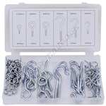 Rolson Hook & Eye Bolt Kit Assortment - Pack of 80