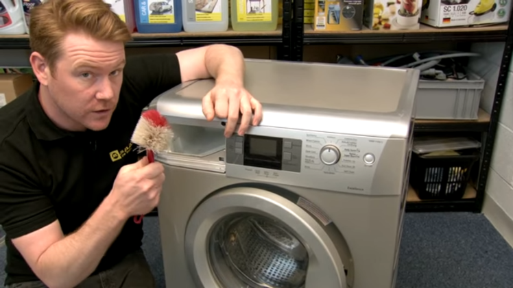 Clean the detergent dispenser and place a tissue under the drawer to see if it gets wet