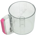 Magimix Le Mini Food Processor Mixing Bowl with Pink Handle