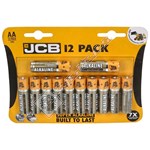 JCB AA Super Alkaline Batteries 1.5V - Pack of 12