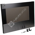 Stoves Main Oven Glass Door Assembly with Stainless Steel Detail