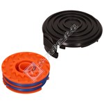 Grass Trimmer Spool & Line With Cover