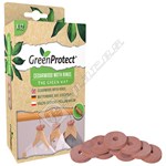 Green Protect Cedarwood Deterrent Moth Rings For Clothes - Pack of 12 (Pest Control)