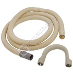 Dishwasher 2 Metre Drain Hose Straight Ends