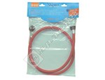 Wpro Washing Machine Red Hot Inlet Hose (1.5m)