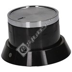 Beko Hob Control Knob - Black/Chrome