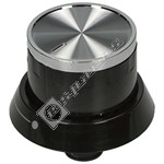 Beko Black & Chrome Hob Control Knob