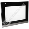 Beko Main Oven Outer Door Glass - Black & Silver