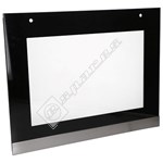 Beko Main Oven Outer Door Glass - Black & Silver