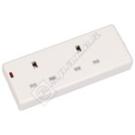 Wellco 2 Gang Trailing Socket With LED