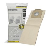 Karcher Vacuum Cleaner Paper Filter Bags - Pack of 10