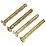Wellco 38mm Brass Plated Electrical Screws