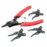 Rolson 4 Head Circlip Pliers Set