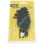 Rolson 10 Piece Allen/Hex Key Set