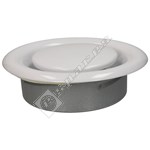 Metal White Powder Coated Ceiling Air Extractor Vent - 150mm
