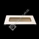 Belling Top Oven Glass Door Assembly with White Detail