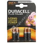 Duracell Plus AAA Batteries - Pack of 4