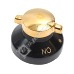 Belling Black & Gold Warming Plate Control Knob