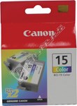 Canon Genuine Colour Ink Cartridge Twin Pack - BCI-15