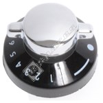 Electruepart Main Oven Control Knob - Black & Chrome