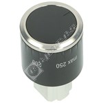 Beko Oven Thermostat Control Knob - Black & Chrome