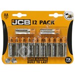 JCB AA Super Alkaline Batteries 1.5V - Pack of 12