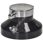 Stoves Black/Chrome Hotplate Control Knob