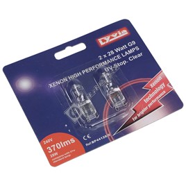 G9 clear xenon deals bulb