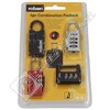 Rolson Combination Lock Set For Travels - Pack of 4