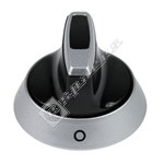 Indesit Black & Silver Main Oven Control Knob