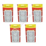 Wellco White Twin 35mm Cavity Wall Box - Pack of 5