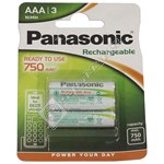 HHRP03H3B AAA Rechargeable Batteries - Pack of 3