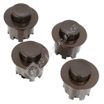 Creda Brown Cooker Control Knobs - 4 Pack