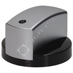 Siemens Hob Control Knob - Black & Chrome