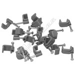 Wellco 1.5mm Twin & Earth Cable Clips - Grey