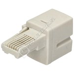 Wellco Telephone 2 Way Adaptor - White