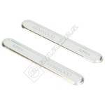 Kenwood Name Plates, Silver