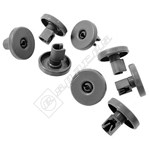 Grey Dishwasher Lower Basket Wheel Kit Pack of 8