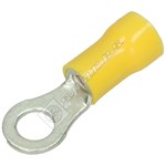 Electruepart Yellow 5mm Hole Ring Terminal - Pack of 100