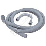 Electruepart Universal 90º Right Angle Washing Machine Drain Hose - 2.5M