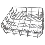 Dishwasher Lower Basket Rack Assembly With Wheels