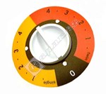 Indesit Orange/Yellow/Black Grill Control Knob & Disc