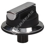 Rangemaster Black and Silver Grill Control Knob