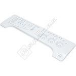 Washing Machine Control Panel Fascia & Drawer Handle - White