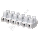 Wellco 2A  6 Way Terminal Block