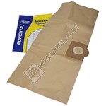 Electruepart BAG17 ZR80 Vacuum Dust Bags - Pack of 5