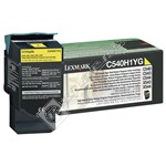 Lexmark Genuine Yellow Toner Cartridge - C540H1YG