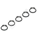 Hoover Tumble Dryer Heater Support Circlip inside Dia. 12mm- Pack of 5