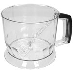 Black Food Processor Bowl 1.5L