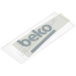 Beko Fridge Freezer Name Plate